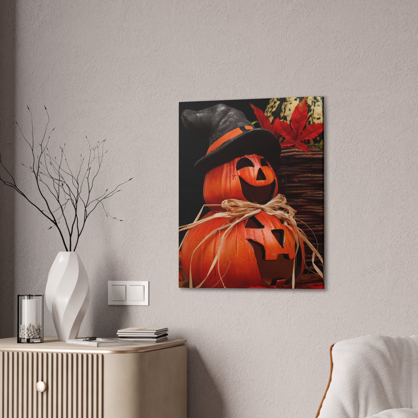 Pumpkins - Canvas Stretched, 0.75" - Halloween