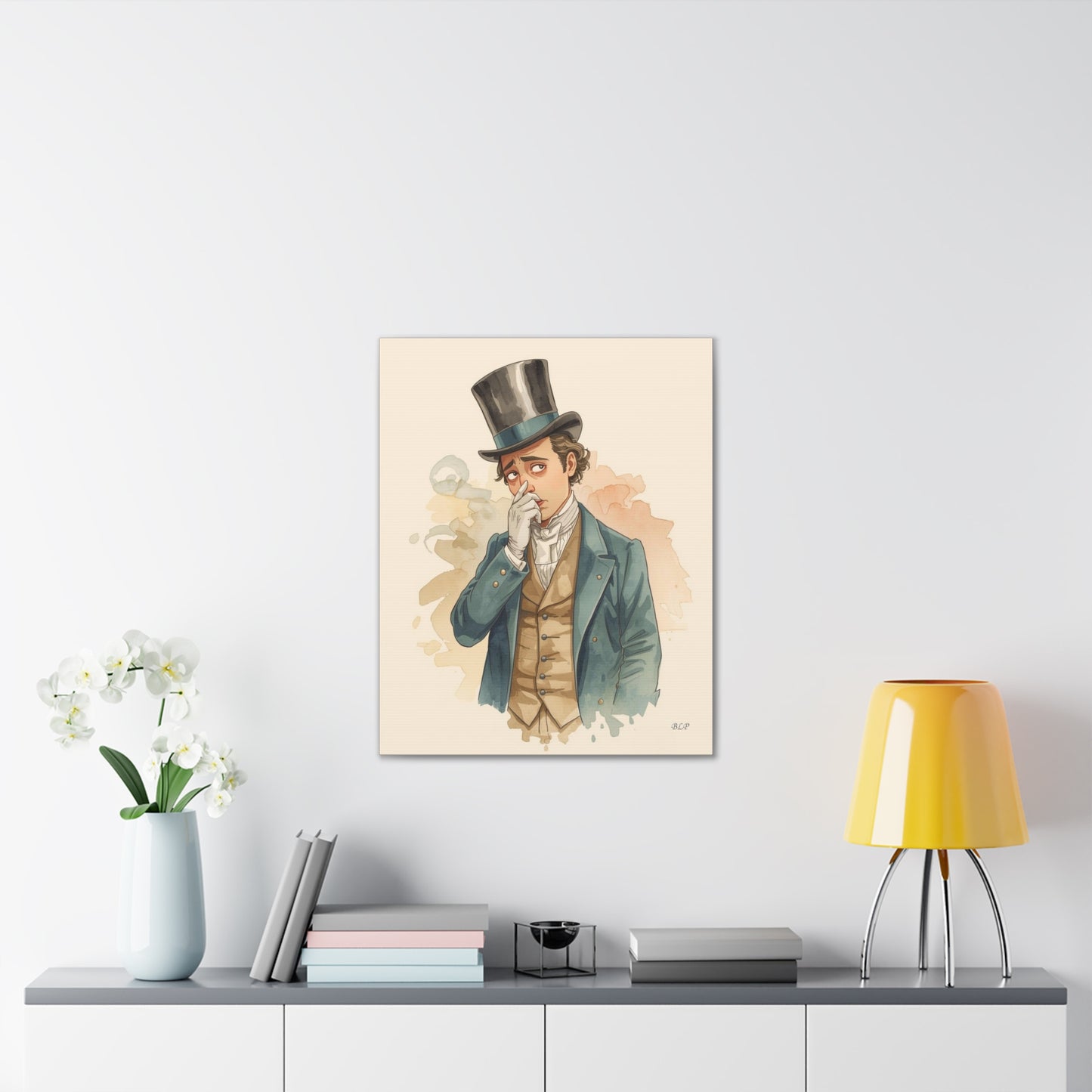 Victorian Man - Canvas Stretched, 0.75" - 2026 Wall Art - Bathroom Humor