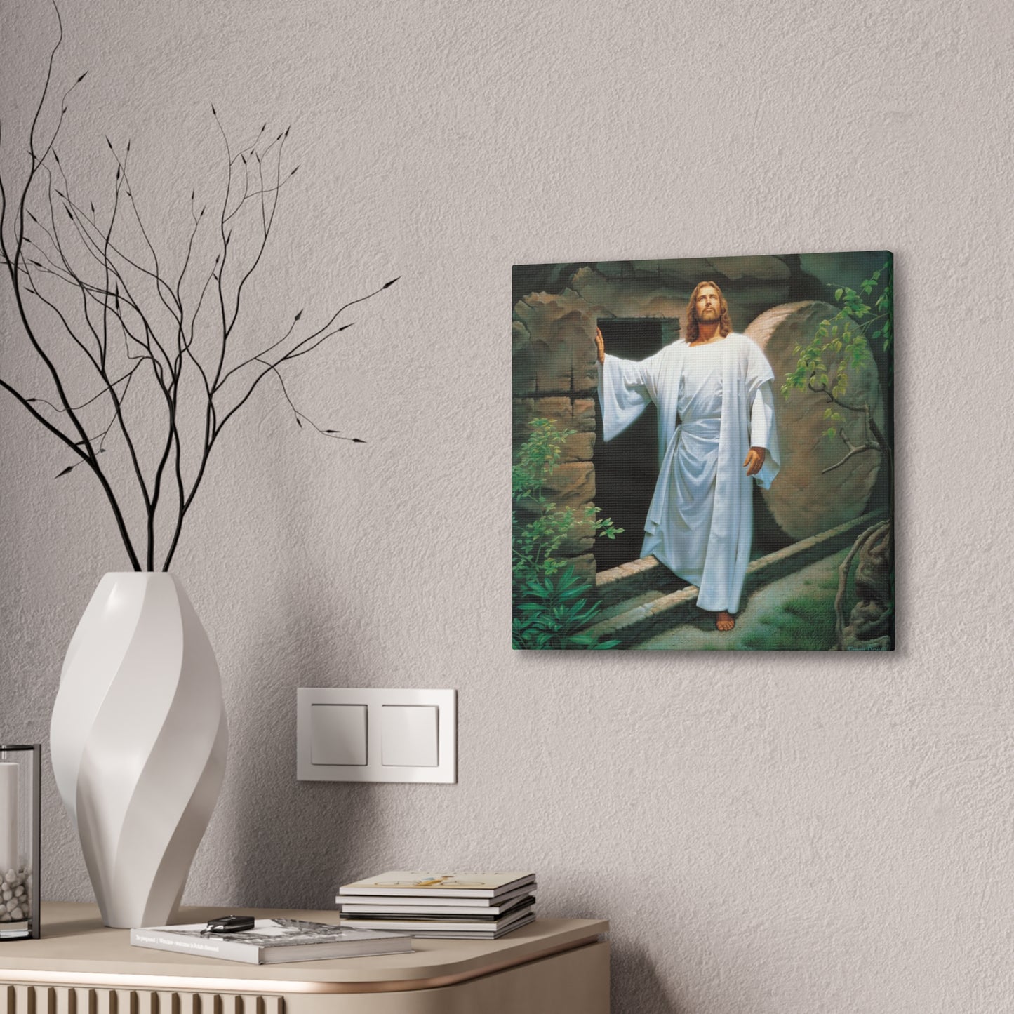 He is Risen - Canvas Stretched, 0.75" - Easter - Mother's Day - Father's Day