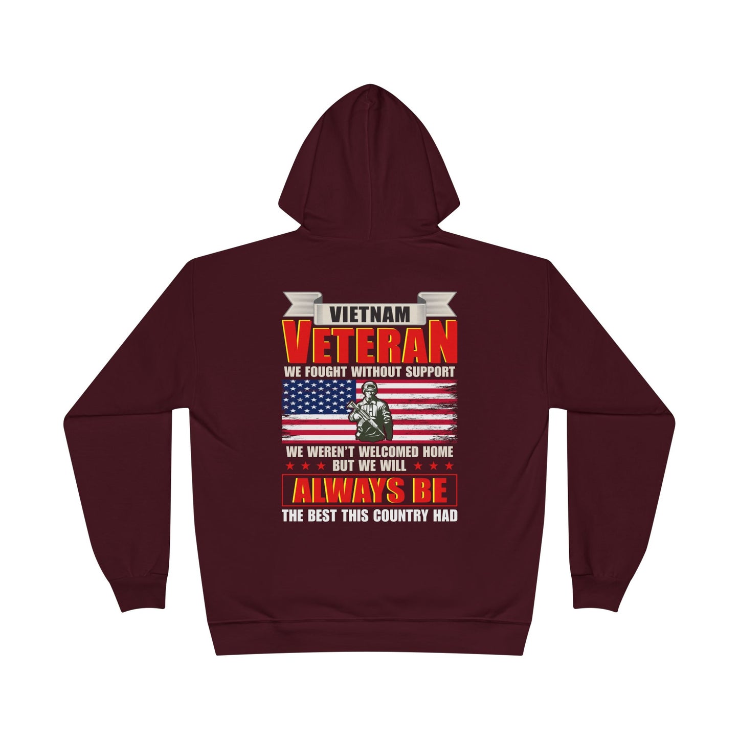 Military - Veteran - Unisex EcoSmart® Pullover Hoodie Sweatshirt