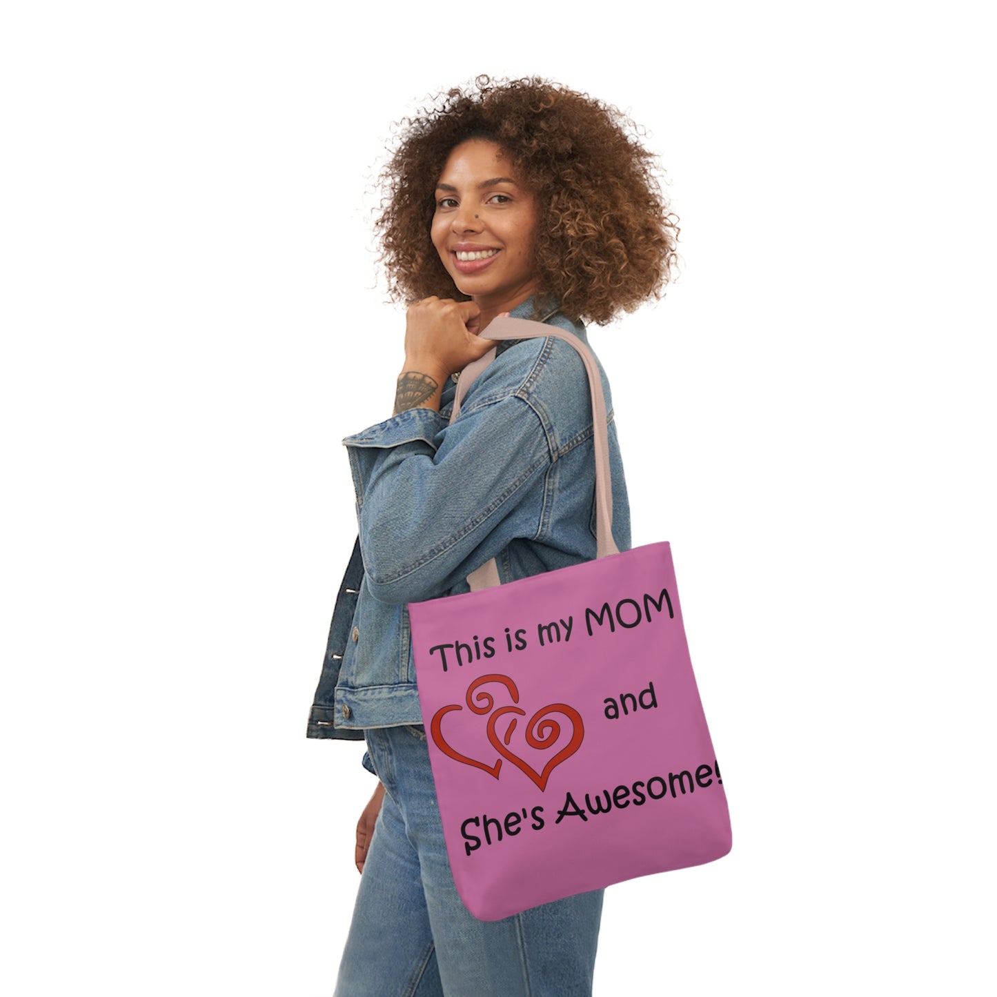 This is My Mom - Canvas Tote Bag, 5-Color Straps  Mother's Day