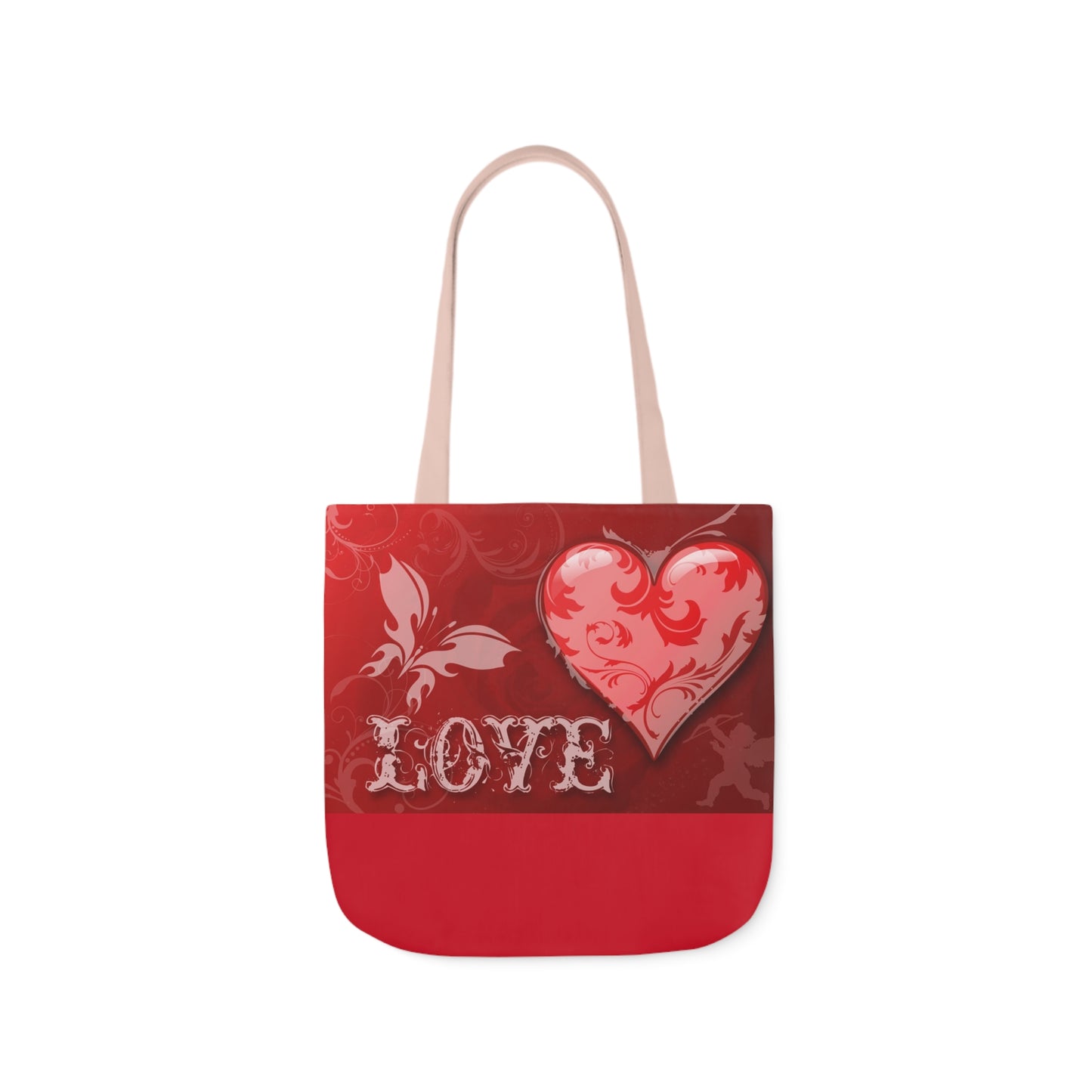 Valentines - Canvas Tote Bag, 5-Color Straps