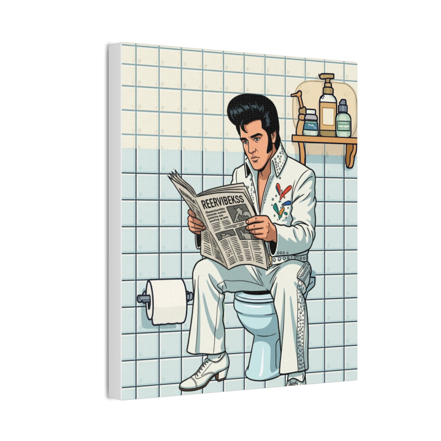 Rock Star - Canvas Stretched, 0.75" - Wall Art 2026 - Bathroom Humor