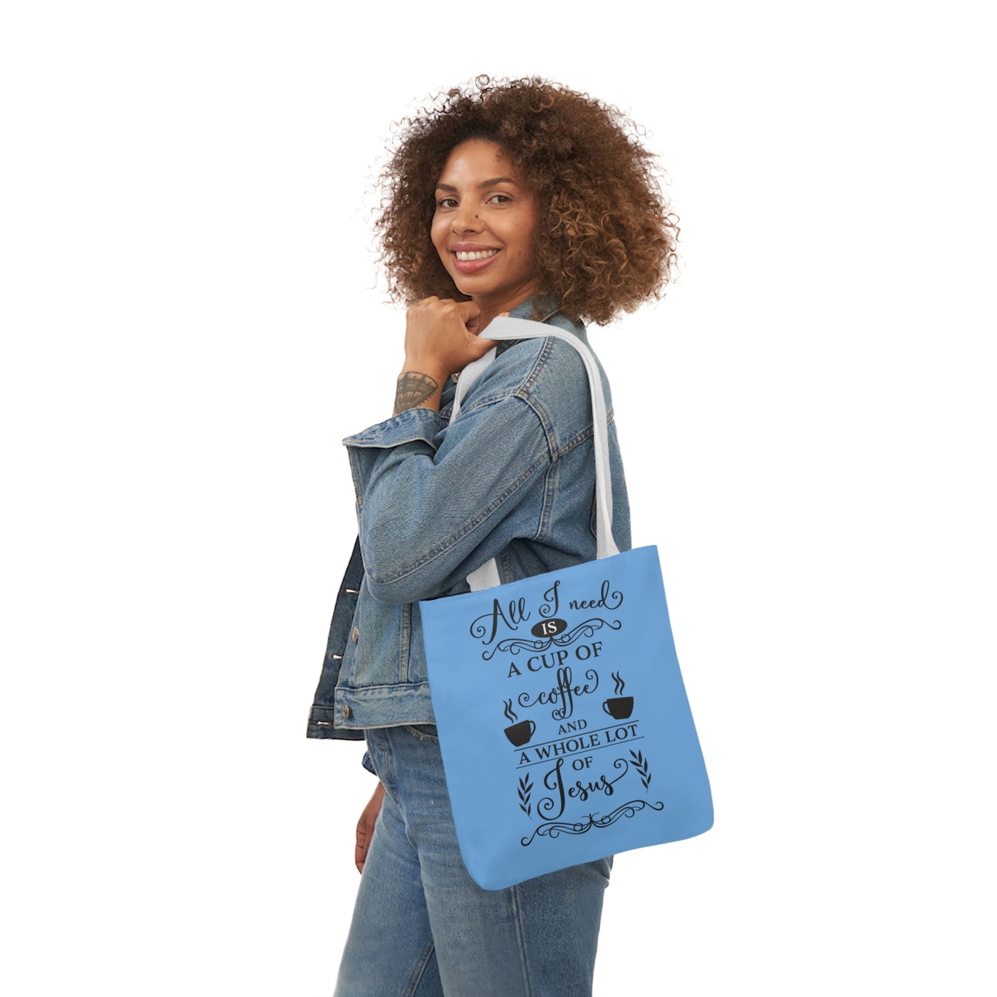 All I Need - Canvas Tote Bag, 5-Color Straps - Religion