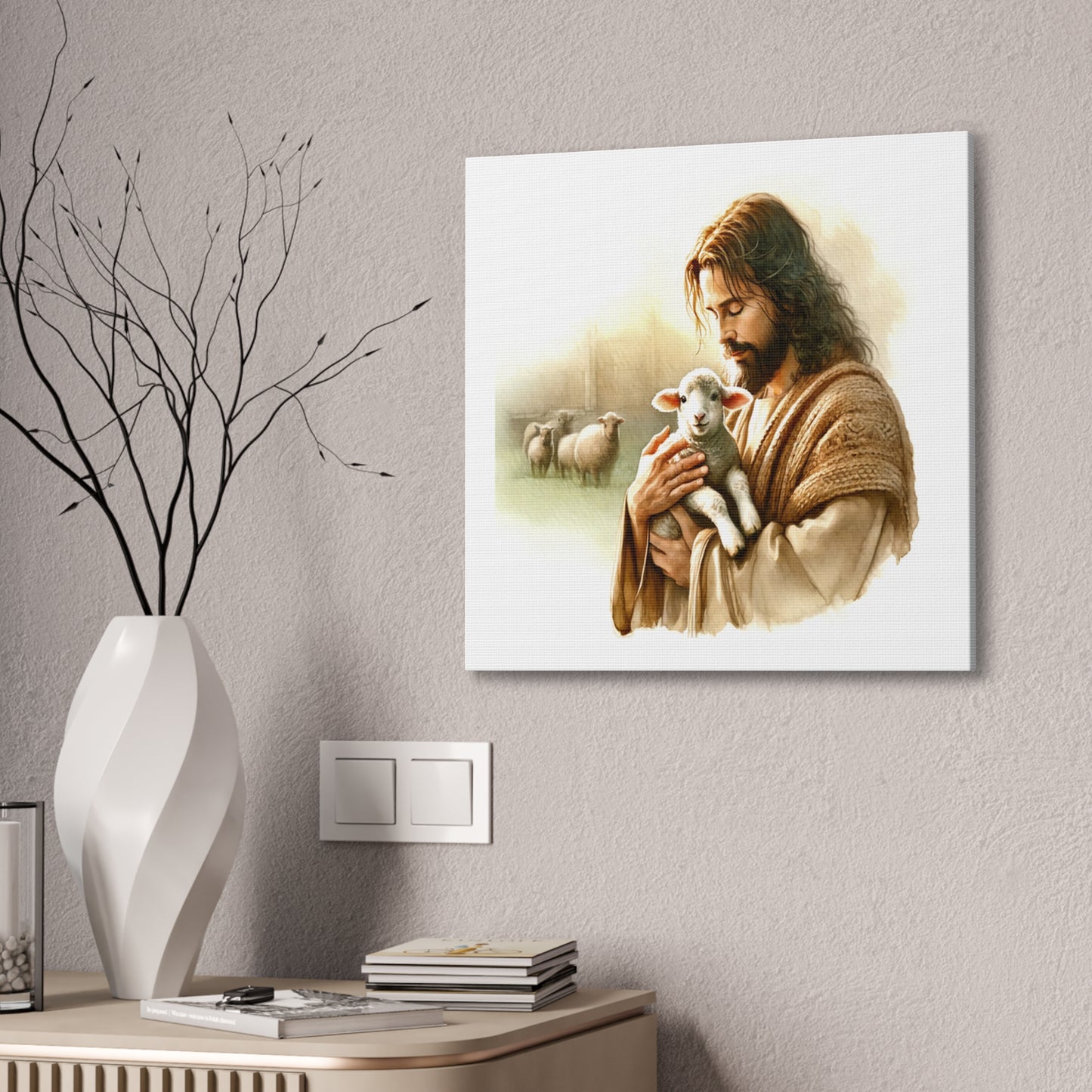 Jesus the Lamb of God - Canvas Stretched, 0.75" Easter