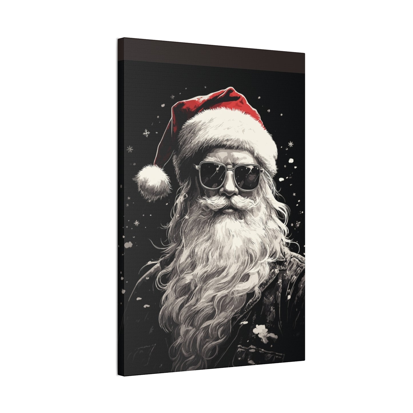 Hip Santa - Canvas Stretched, 0.75" - Christmas