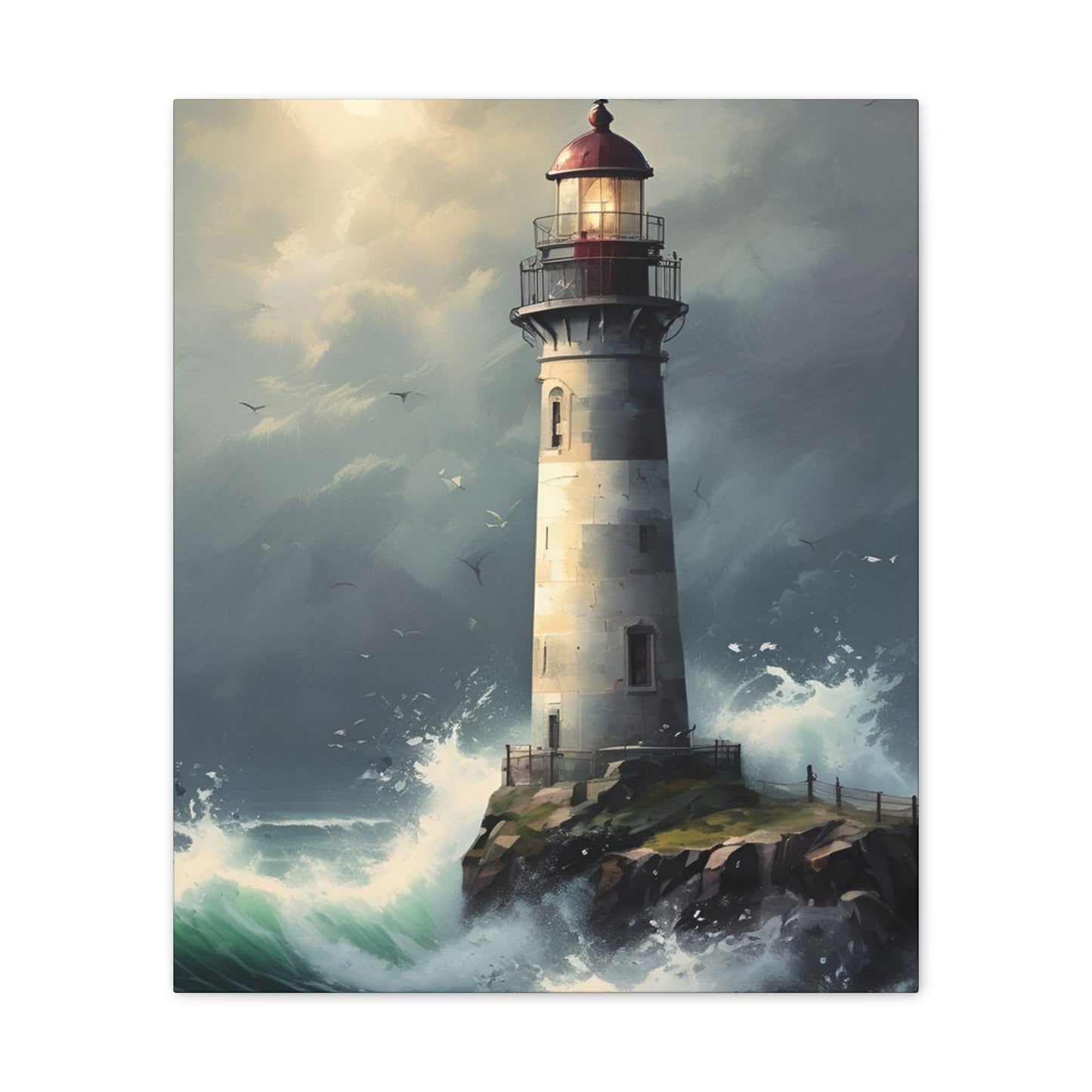 Light House - Canvas Stretched, 0.75"