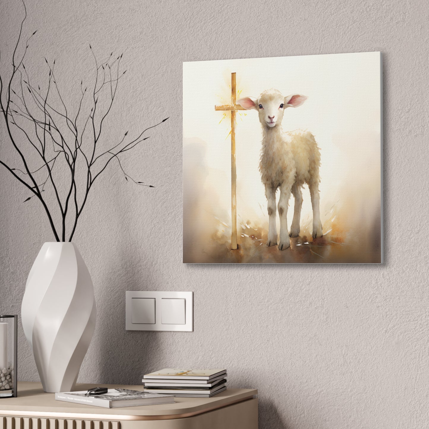 The Lamb - Canvas Stretched, 0.75" - Easter