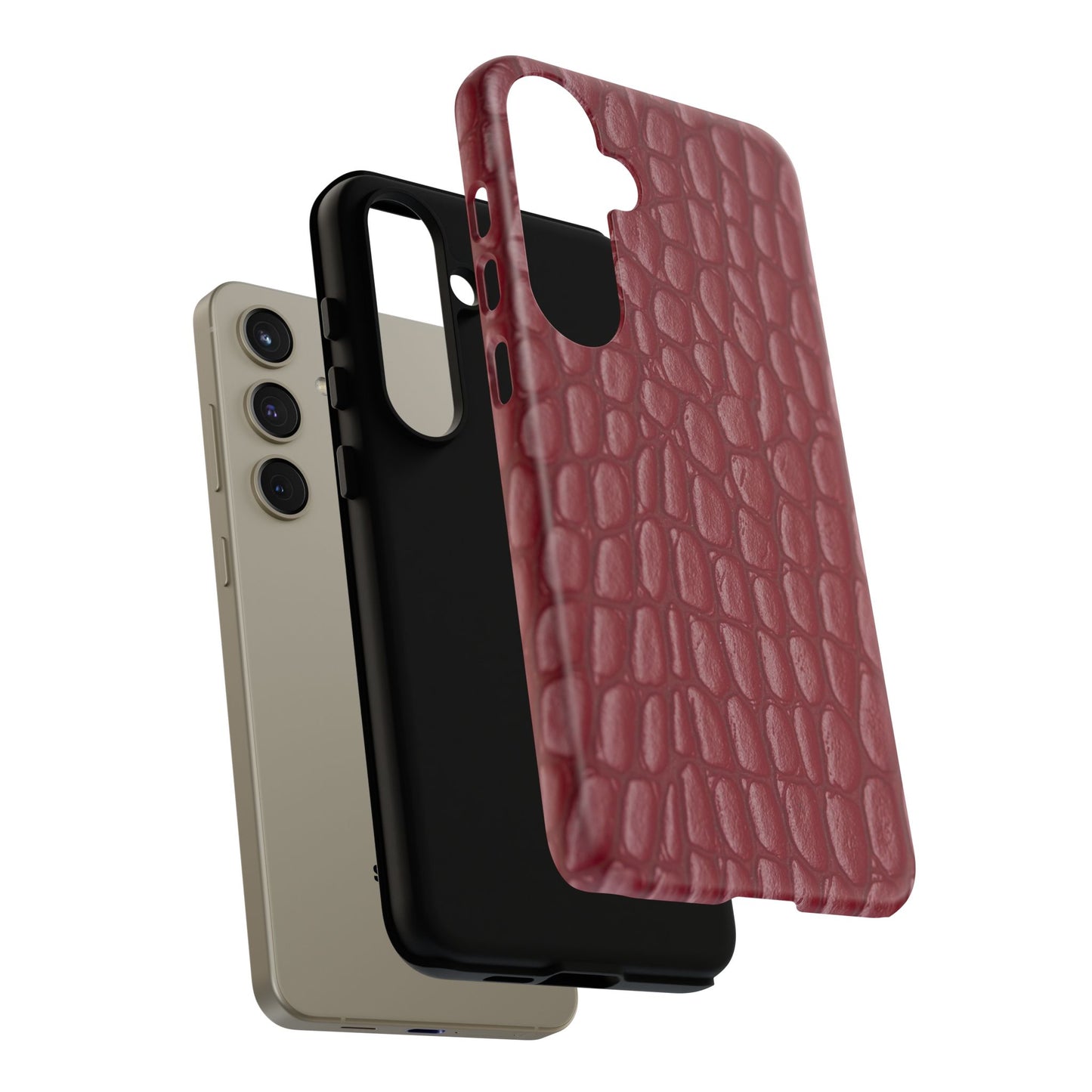 Red Leather - Tough Cases - Whimsical Phone Cases