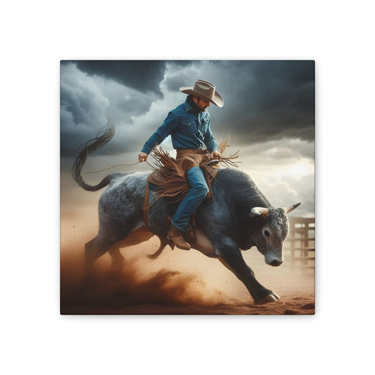 Bull Rider - Canvas Stretched, 0.75"