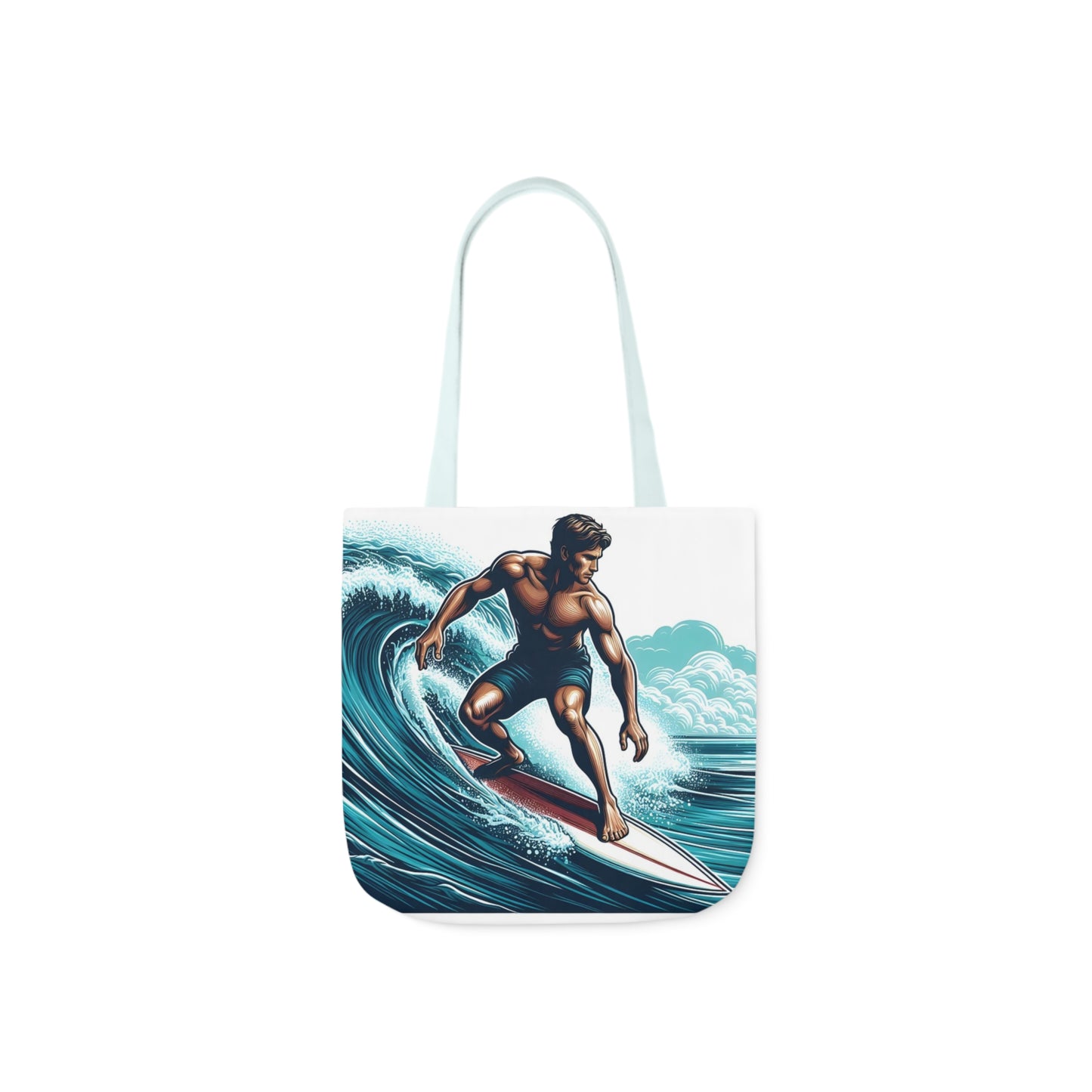 Surfer - Canvas Tote Bag, 5-Color Straps