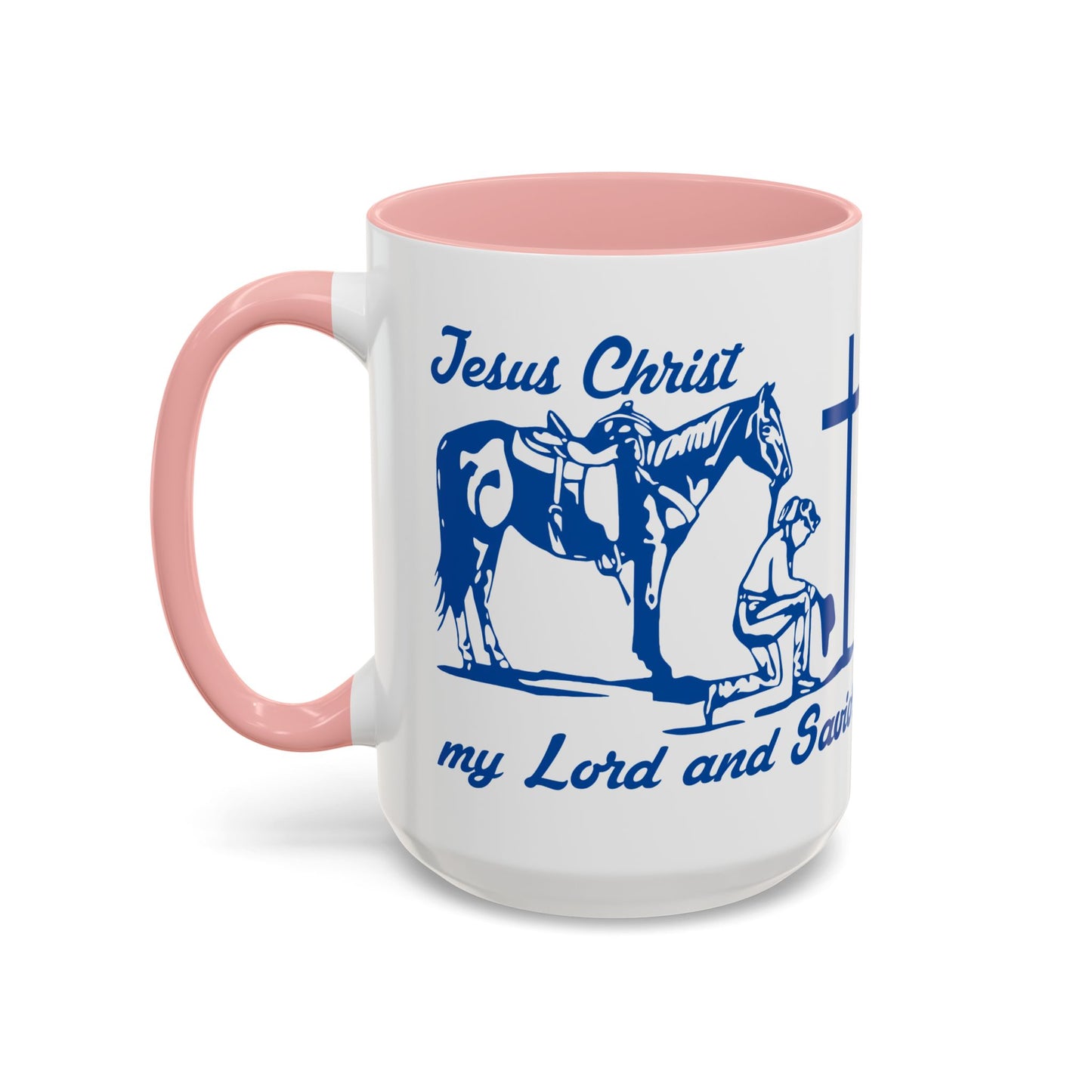 Lord and Savior - Accent Coffee Mug (11, 15oz) - Easter - Mother's Day - Father's Day