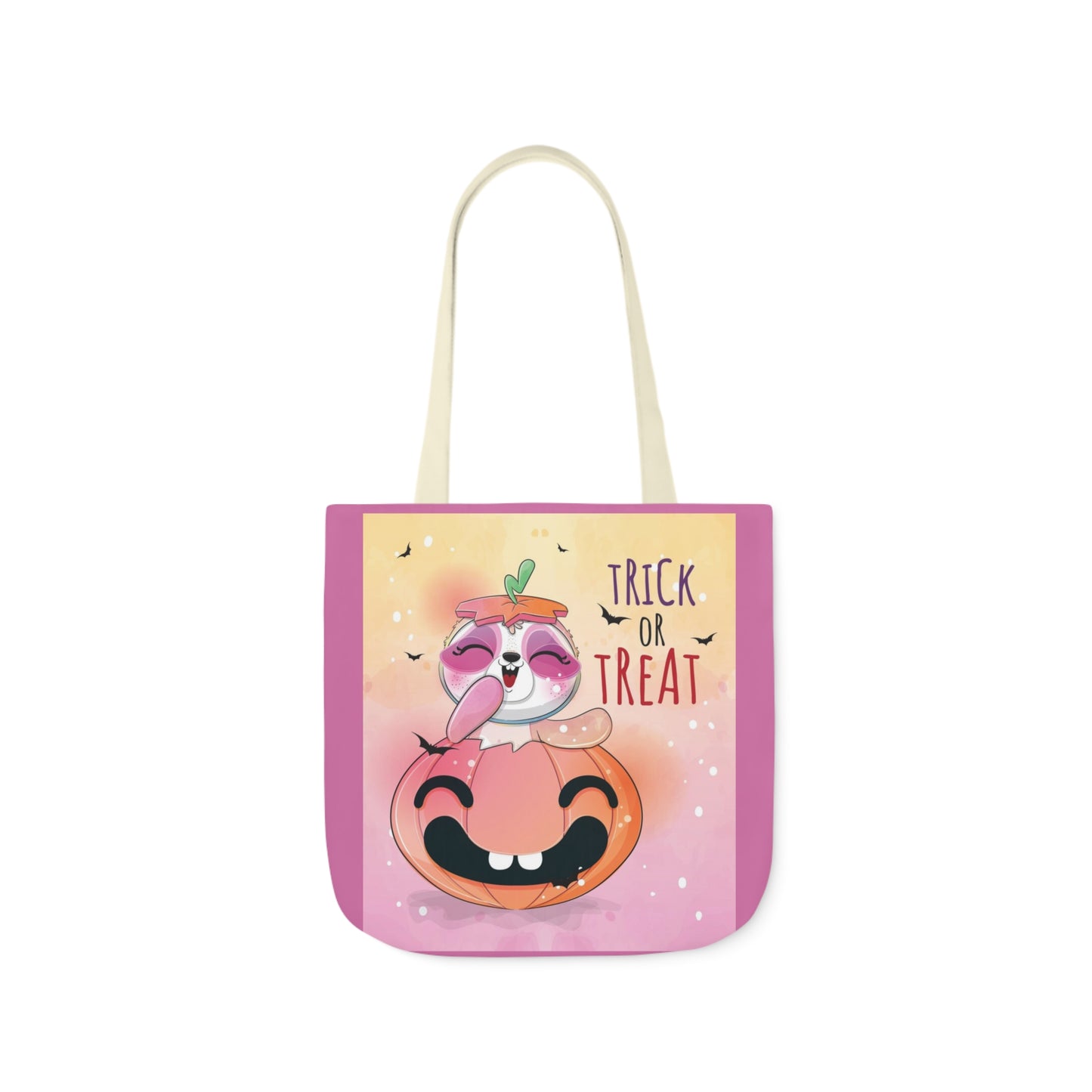 Trick or Treat - Canvas Tote Bag, 5-Color Straps - Halloween