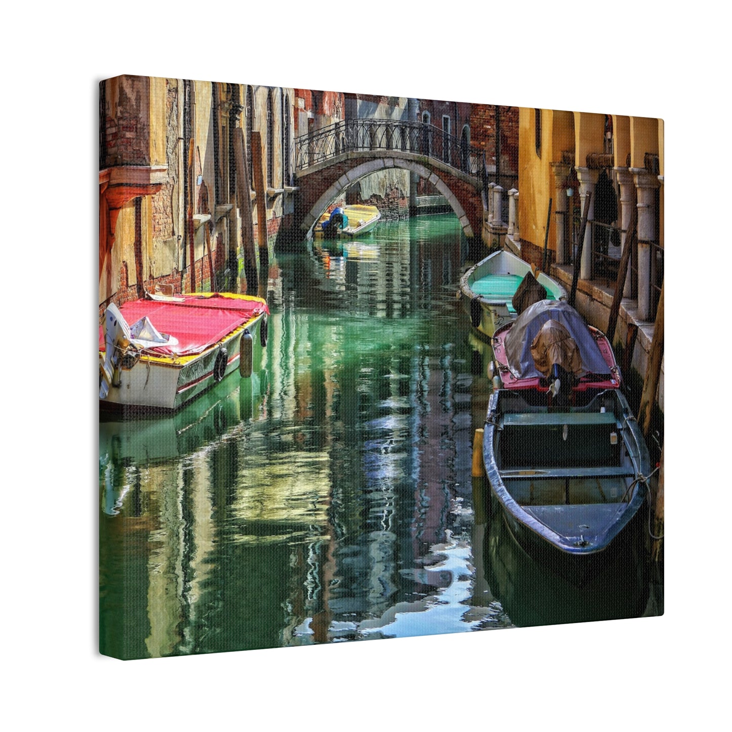 a-Venice Canal 1 - Canvas Stretched, 0.75"