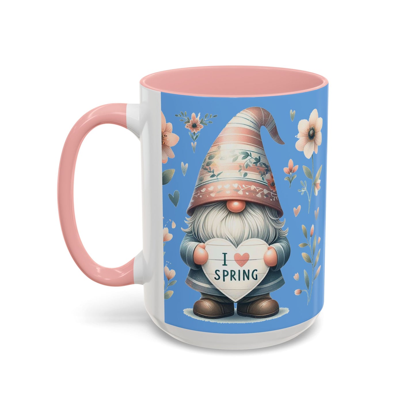 I Love Spring - Accent Coffee Mug (11, 15oz)