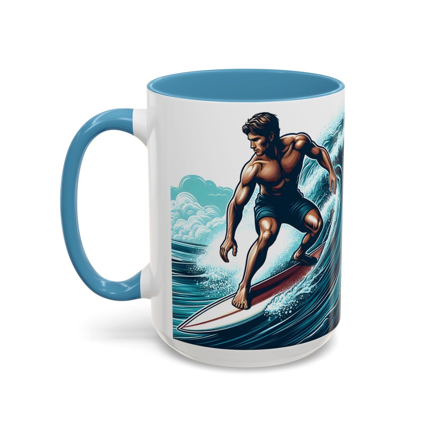 Surfer - Accent Coffee Mug (11, 15oz)