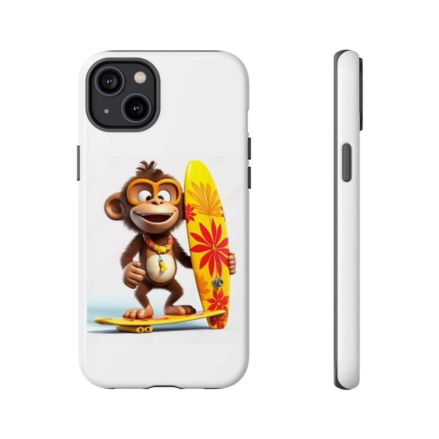 Surfer Monkey -Tough Whimsical Phone Cases