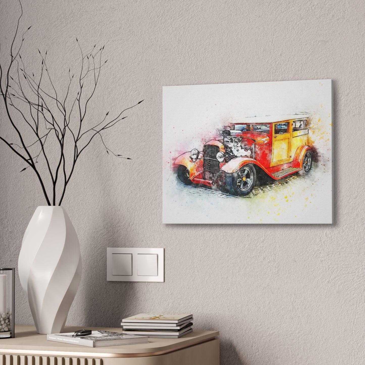 Hot Rod - Canvas Stretched, 0.75" - Father's Day