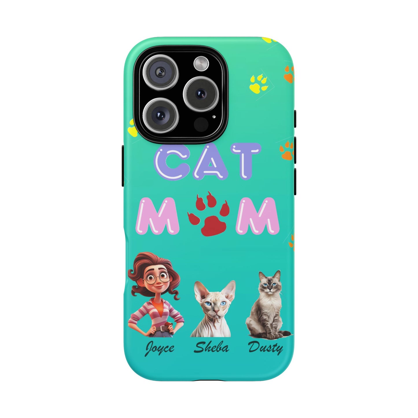 Cat Mom - Tough Cases - Mother's Day - Whimsical