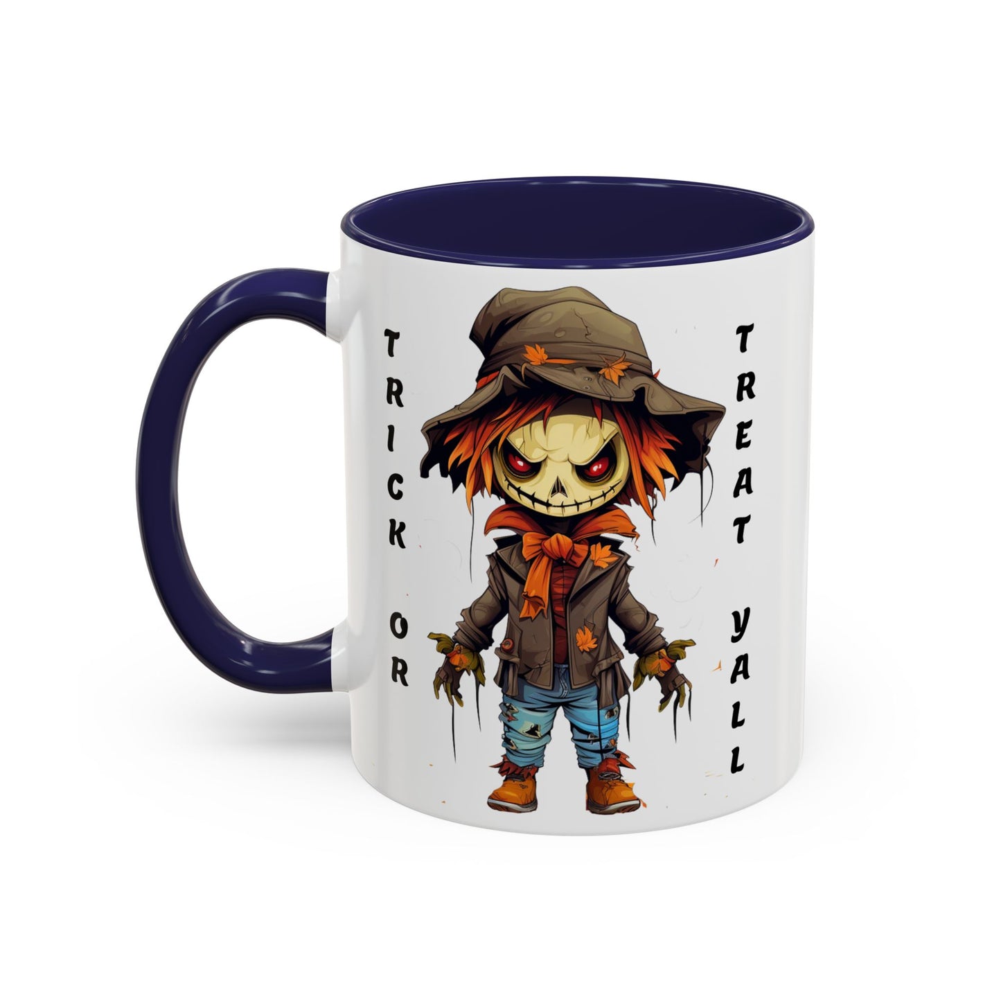 Trick or Treat Yall - Accent Coffee Mug (11, 15oz) - Halloween