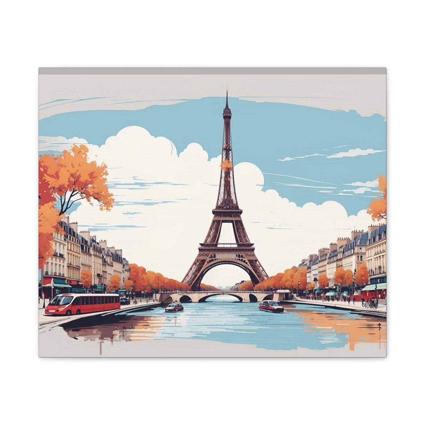 Eiffel Tower - Canvas Stretched, 0.75"