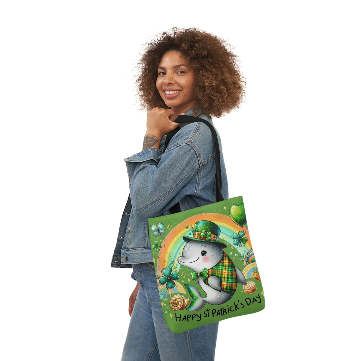 St. Patricks - Canvas Tote Bag, 5-Color Straps