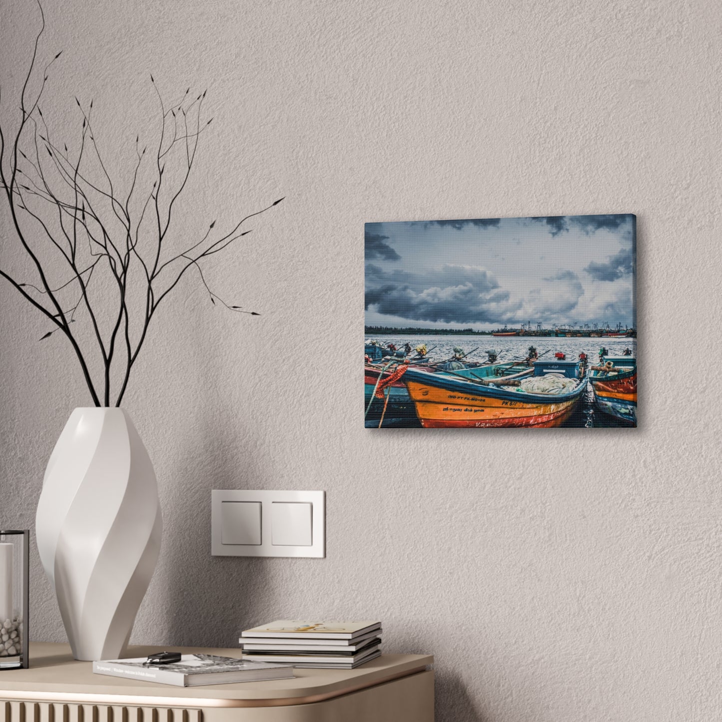 Boats - Canvas Stretched, 0.75"