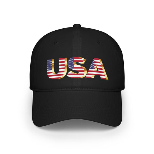 USA - Low Profile Baseball Cap - Military - Patriotic