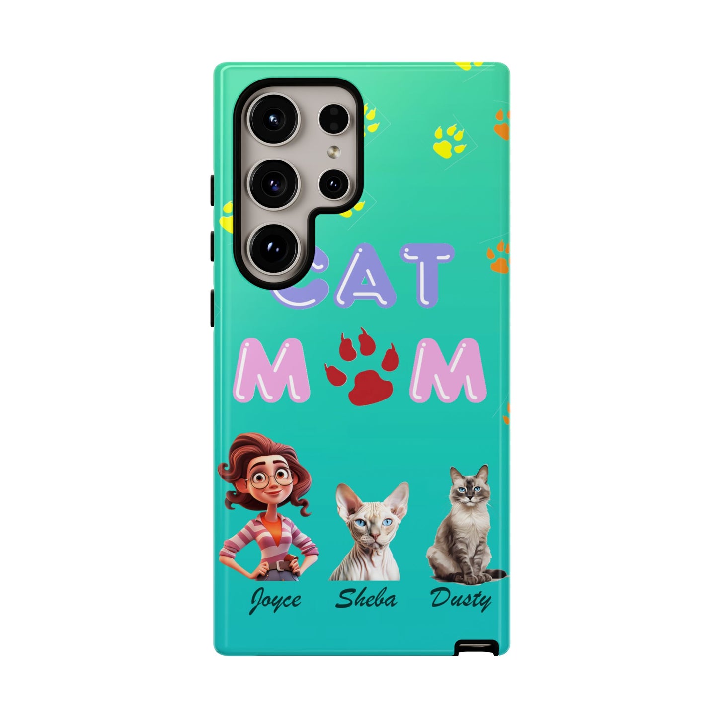 Cat Mom - Tough Cases - Mother's Day - Whimsical