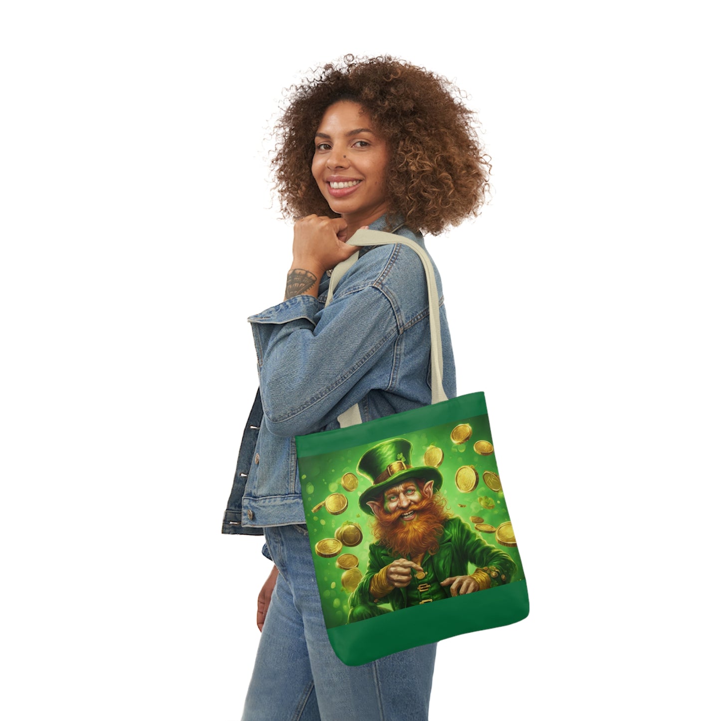 St. Patricks - Canvas Tote Bag, 5-Color Straps