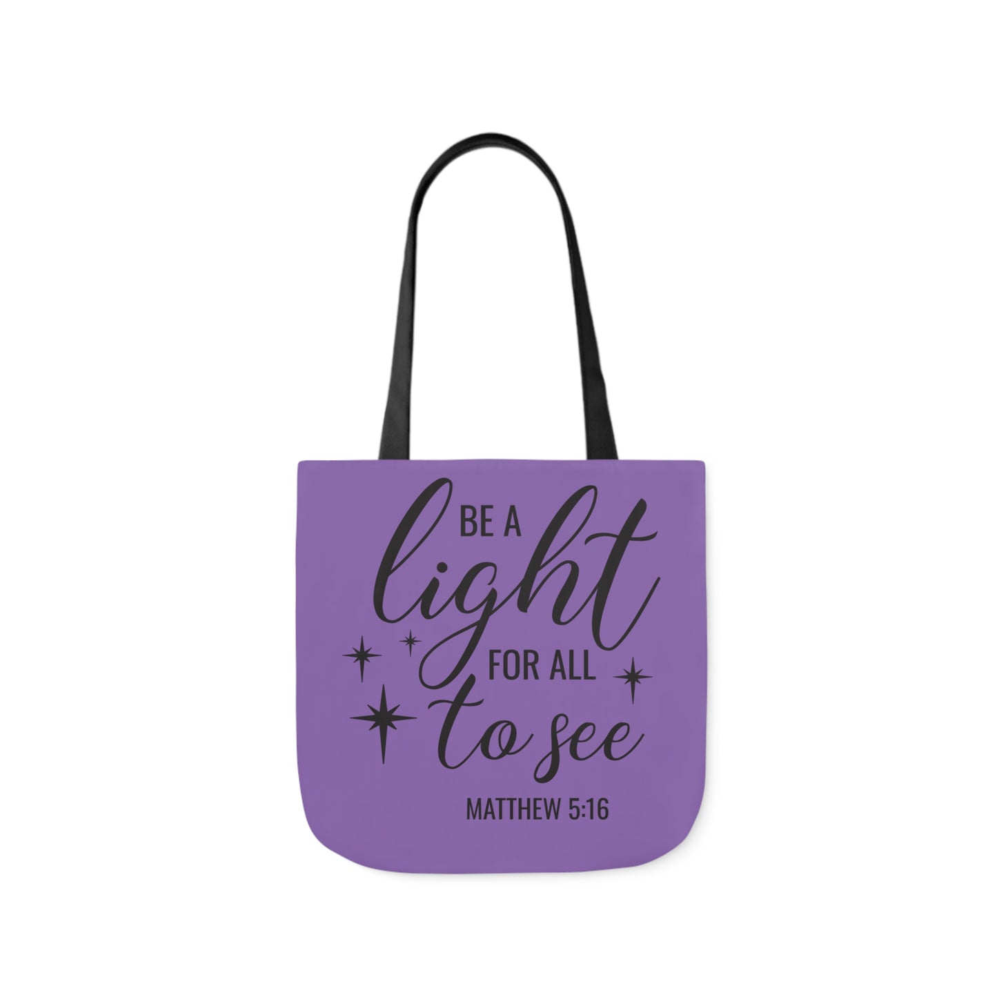 Be a light - Canvas Tote Bag, 5-Color Straps - Religion