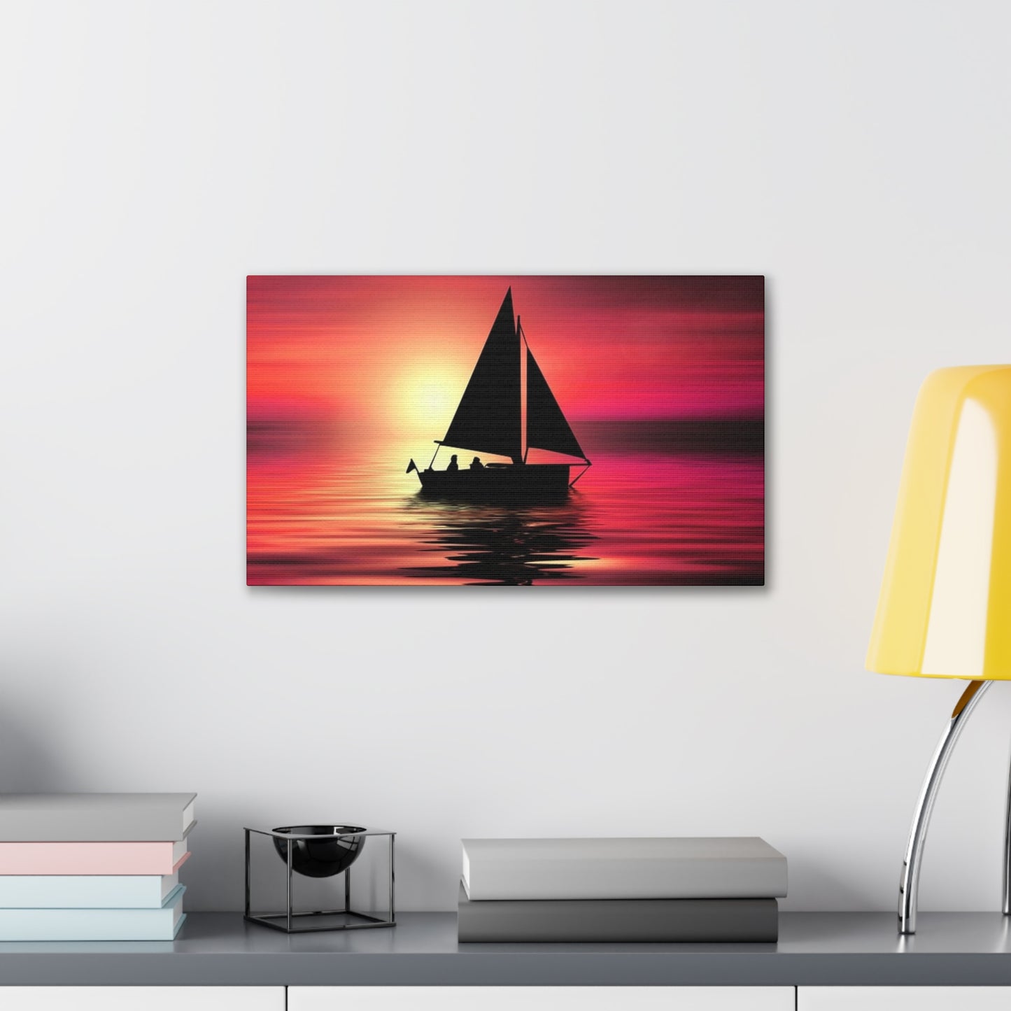 Sailing at Sunset - Canvas Stretched, 0.75"