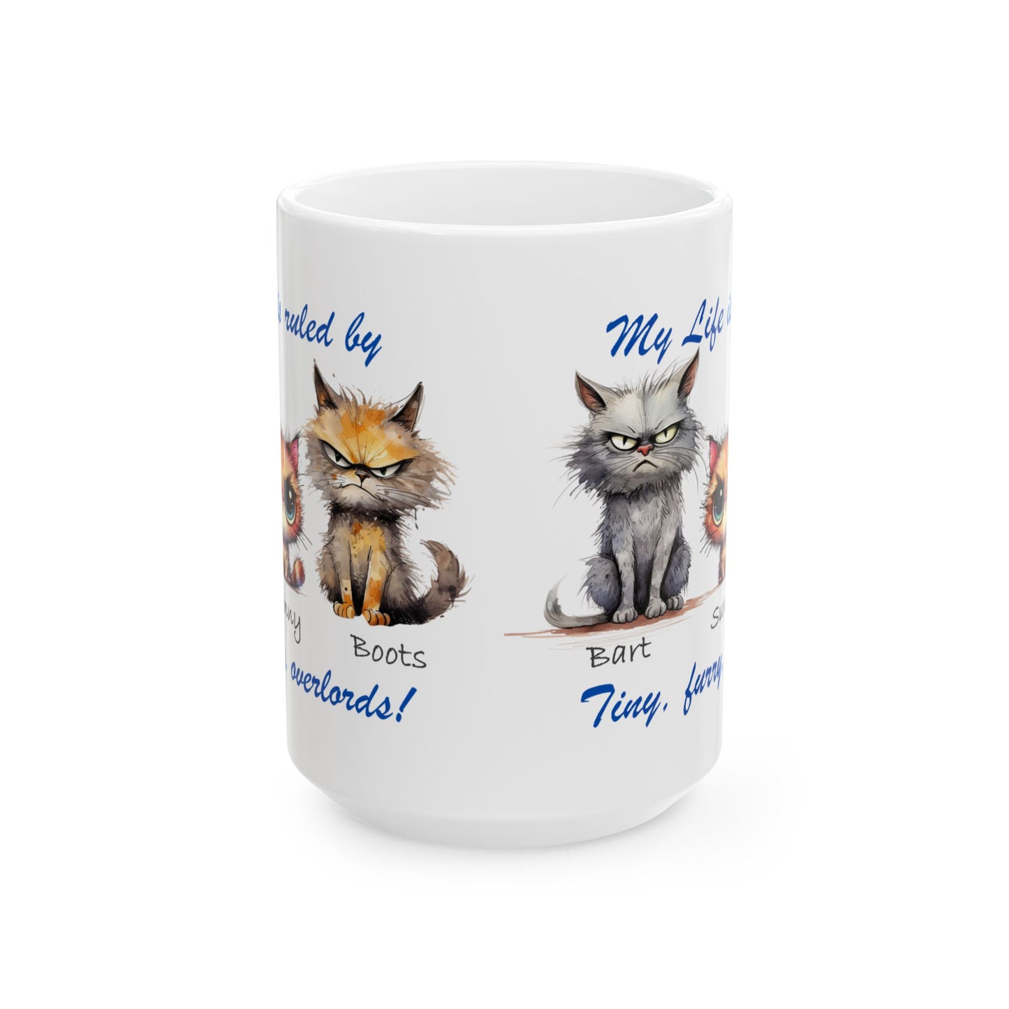 Furry Overlord - Personalized - Ceramic Mug, (11oz, 15oz) - Mother's Day - Father's Day