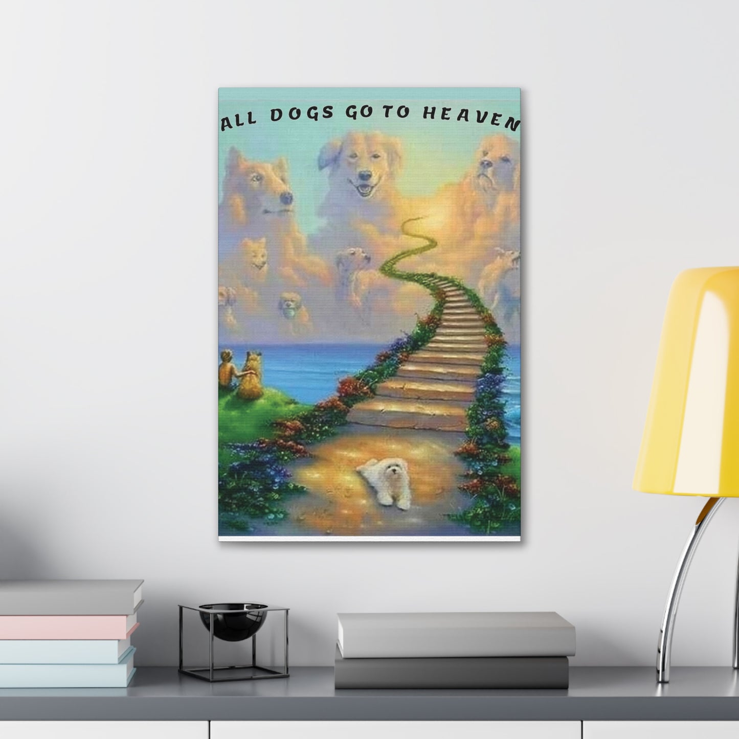 All Dogs Go to Heaven - Canvas Stretched, 0.75"