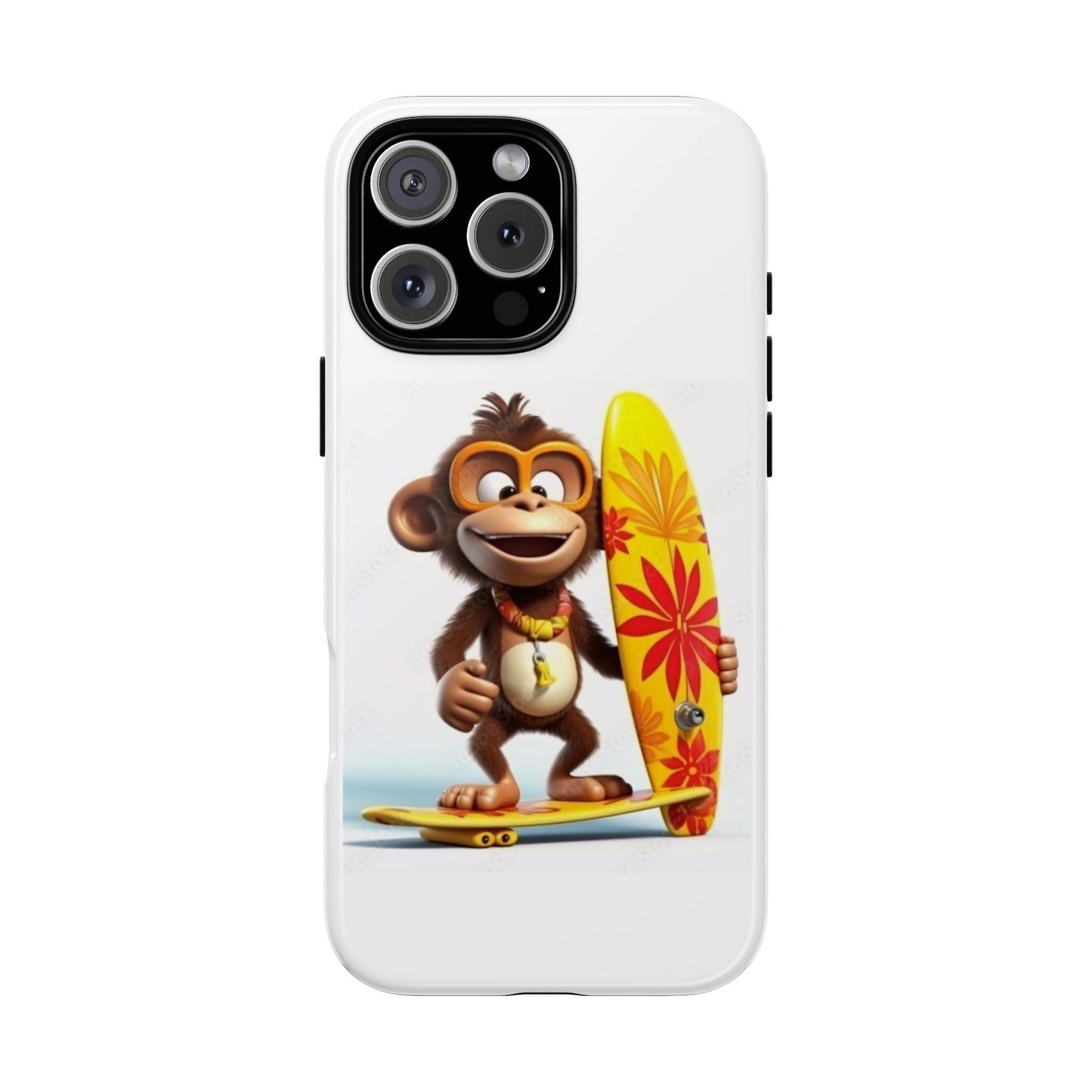 Surfer Monkey -Tough Whimsical Phone Cases