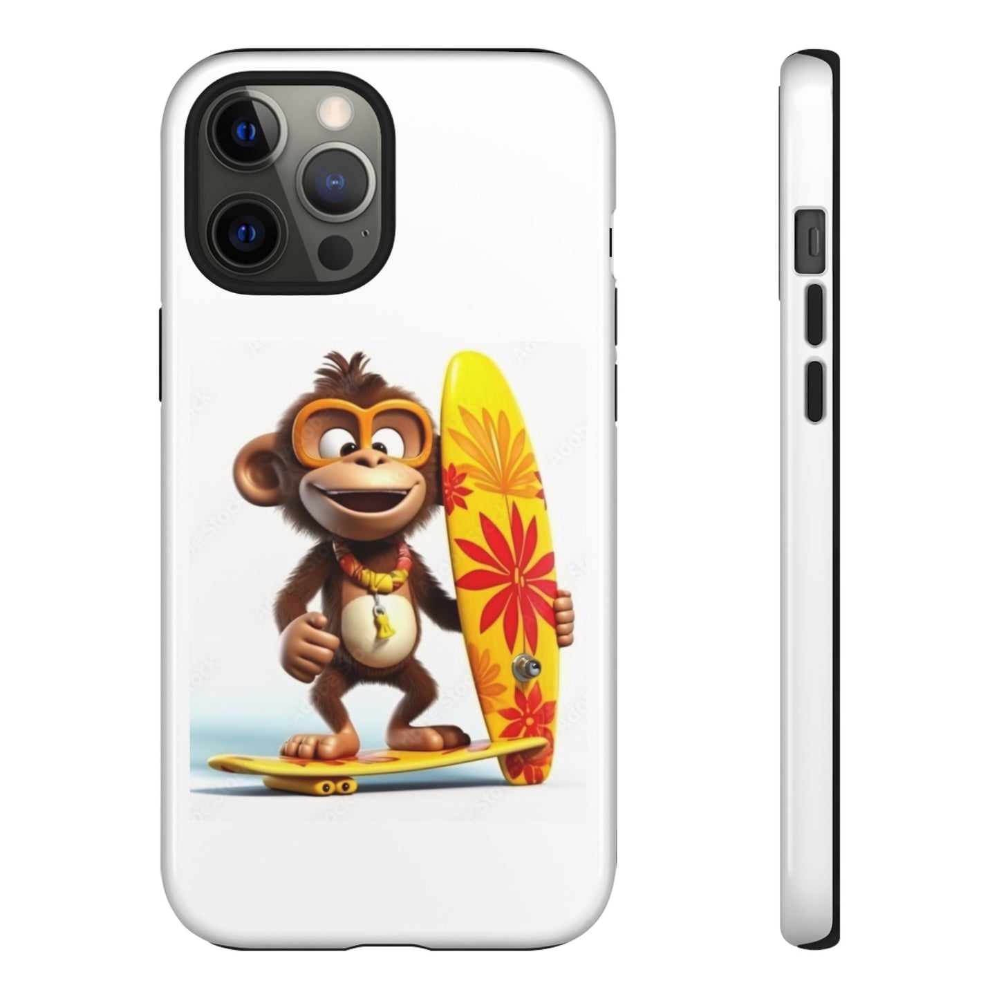 Surfer Monkey -Tough Whimsical Phone Cases