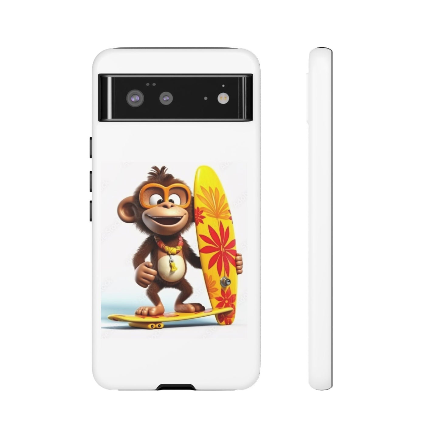 Surfer Monkey -Tough Whimsical Phone Cases