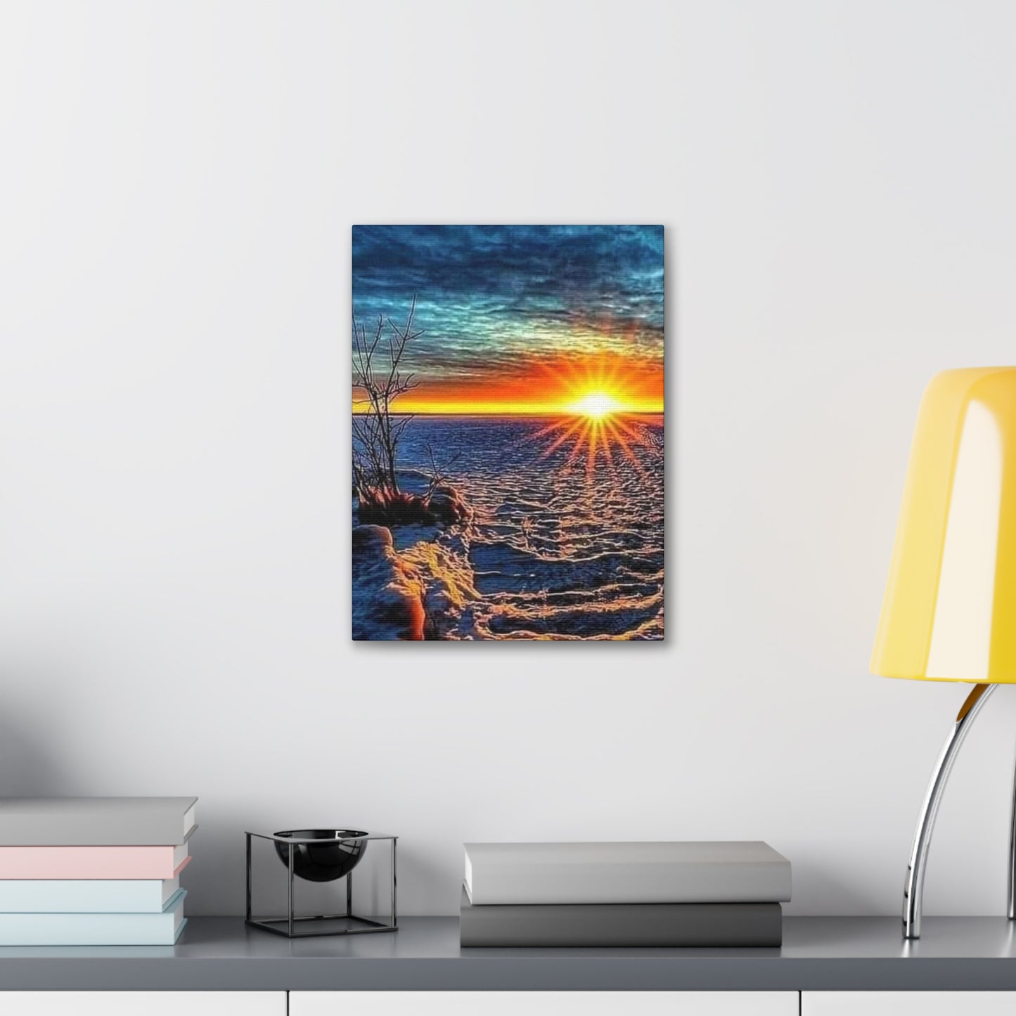 Sunrise on the Ocean - Canvas Stretched, 0.75"