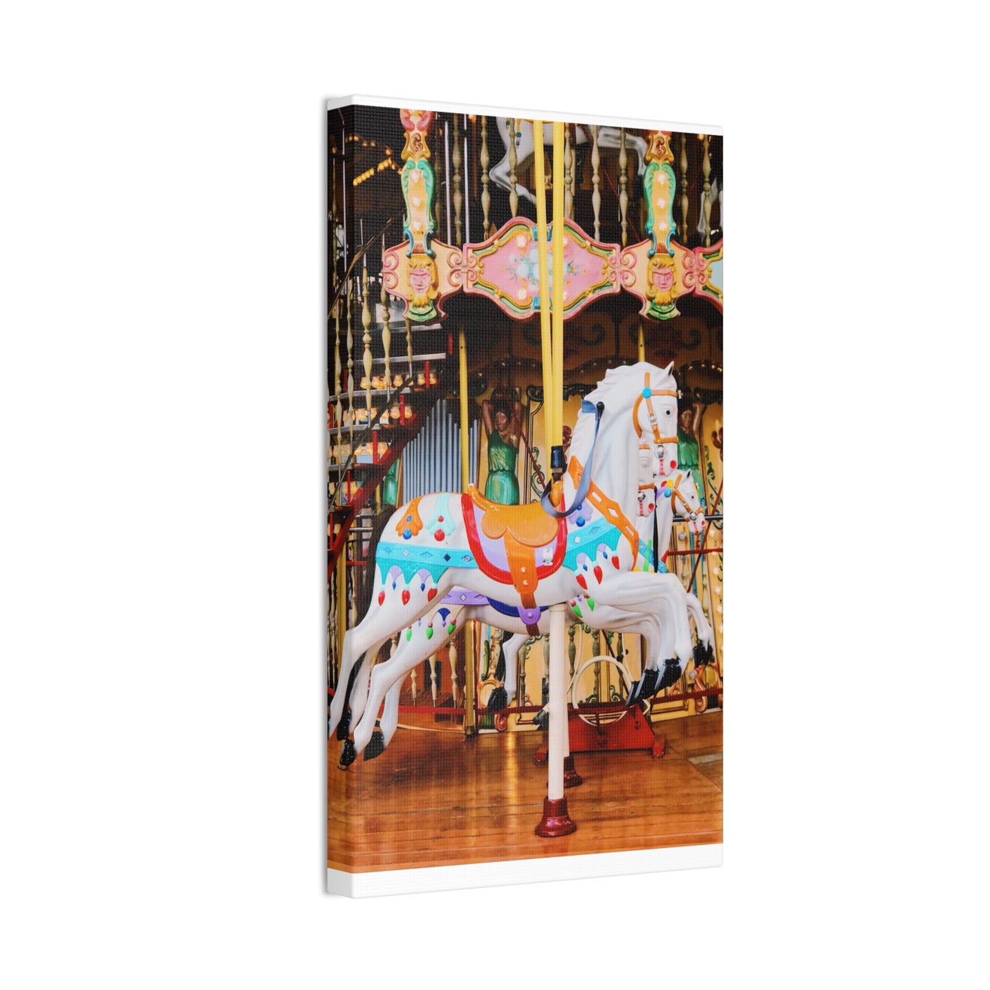 Carousel Horses - Canvas Stretched, 0.75"