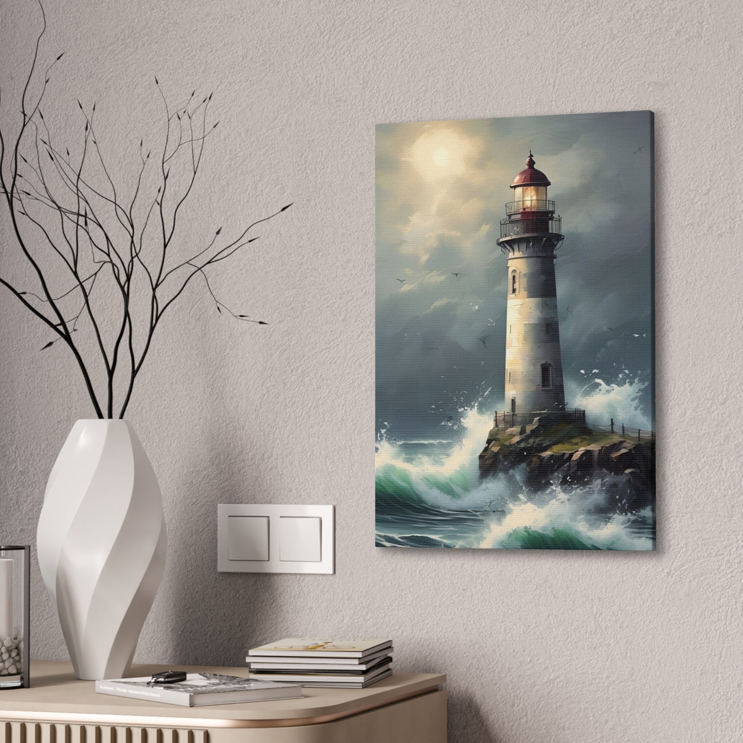 Light House - Canvas Stretched, 0.75"