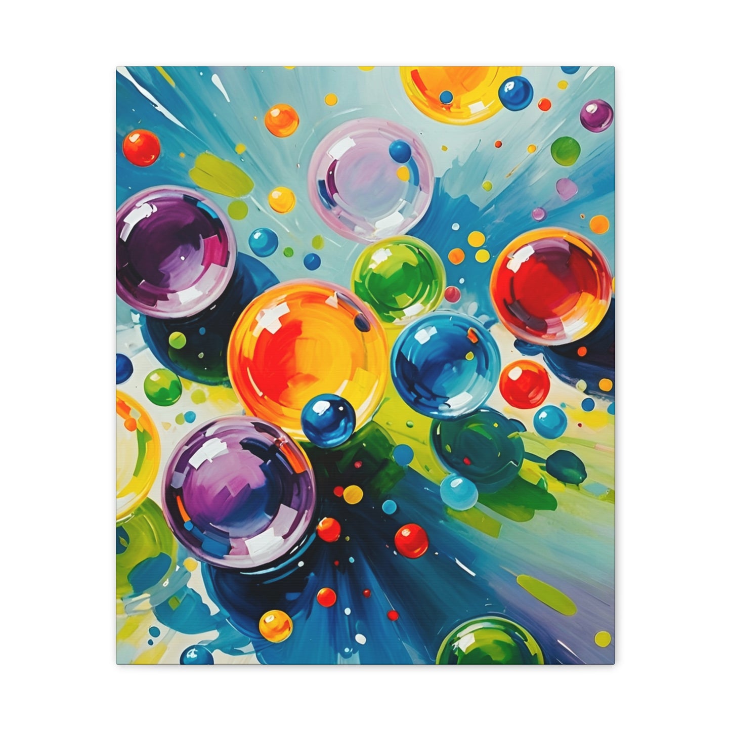 Colored Balls - Canvas Stretched, 0.75"