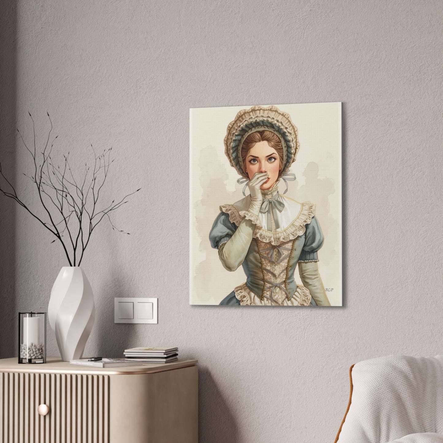 Victorian Woman - Canvas Stretched, 0.75" - 2026 Wall Art - Bathroom Humor