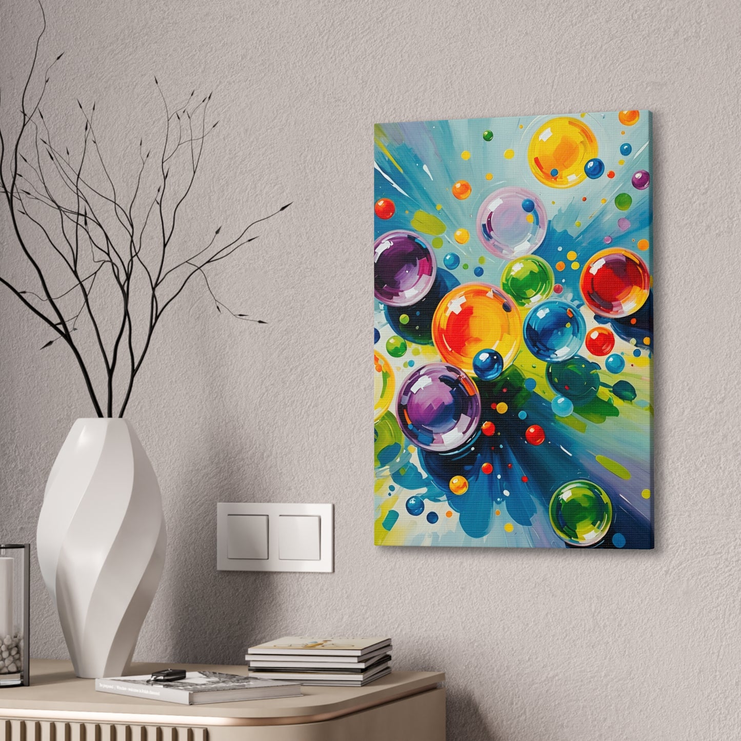 Colored Balls - Canvas Stretched, 0.75"