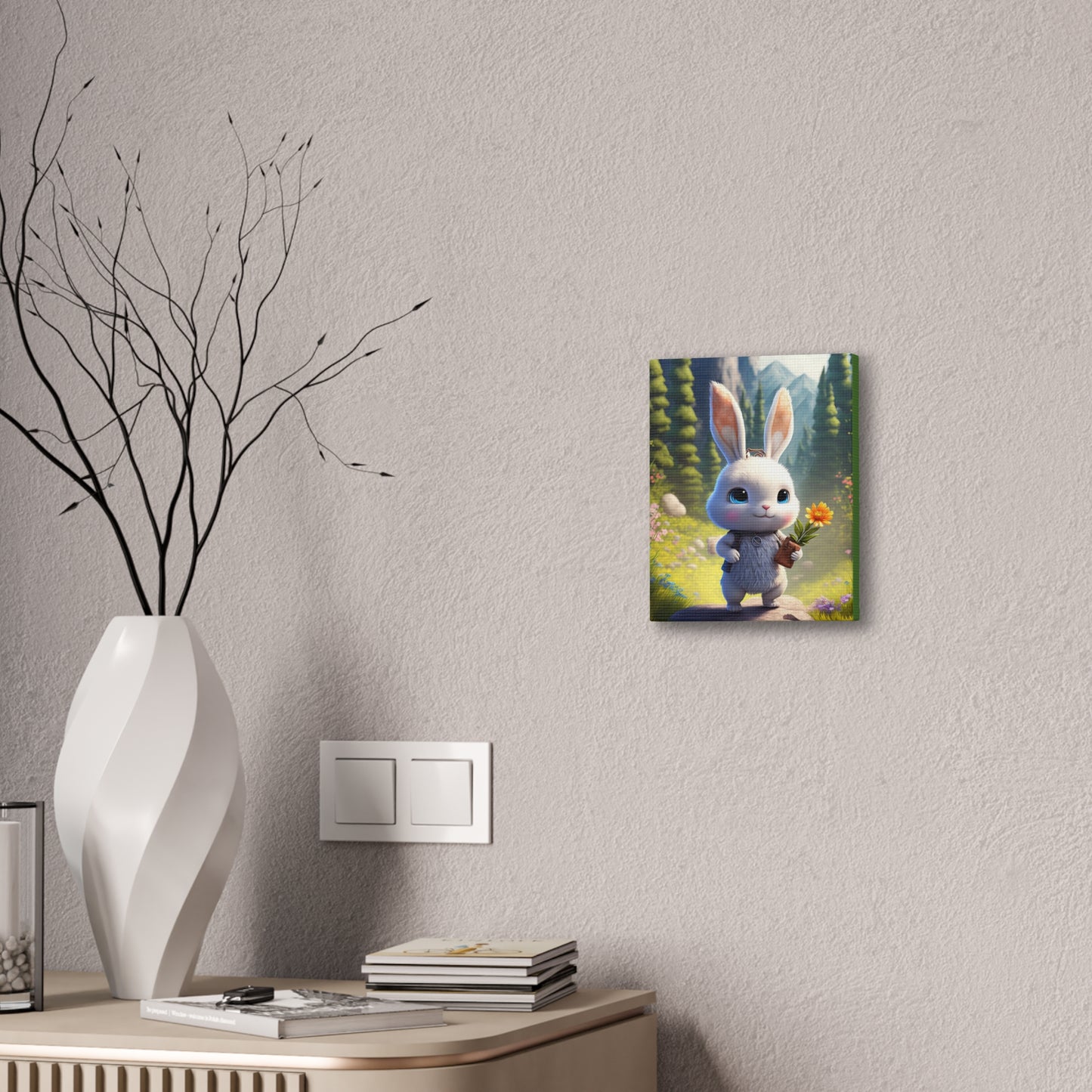 Bunny - Canvas Stretched, 0.75" - Easter