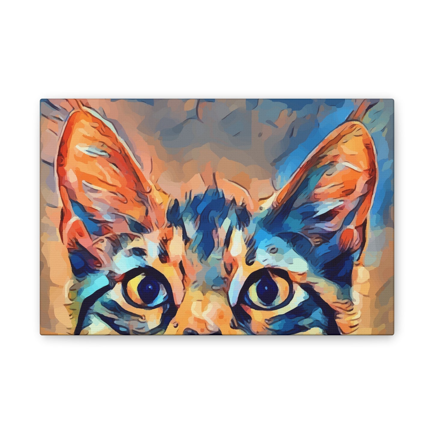 Spying Kitty - Canvas Stretched, 0.75"