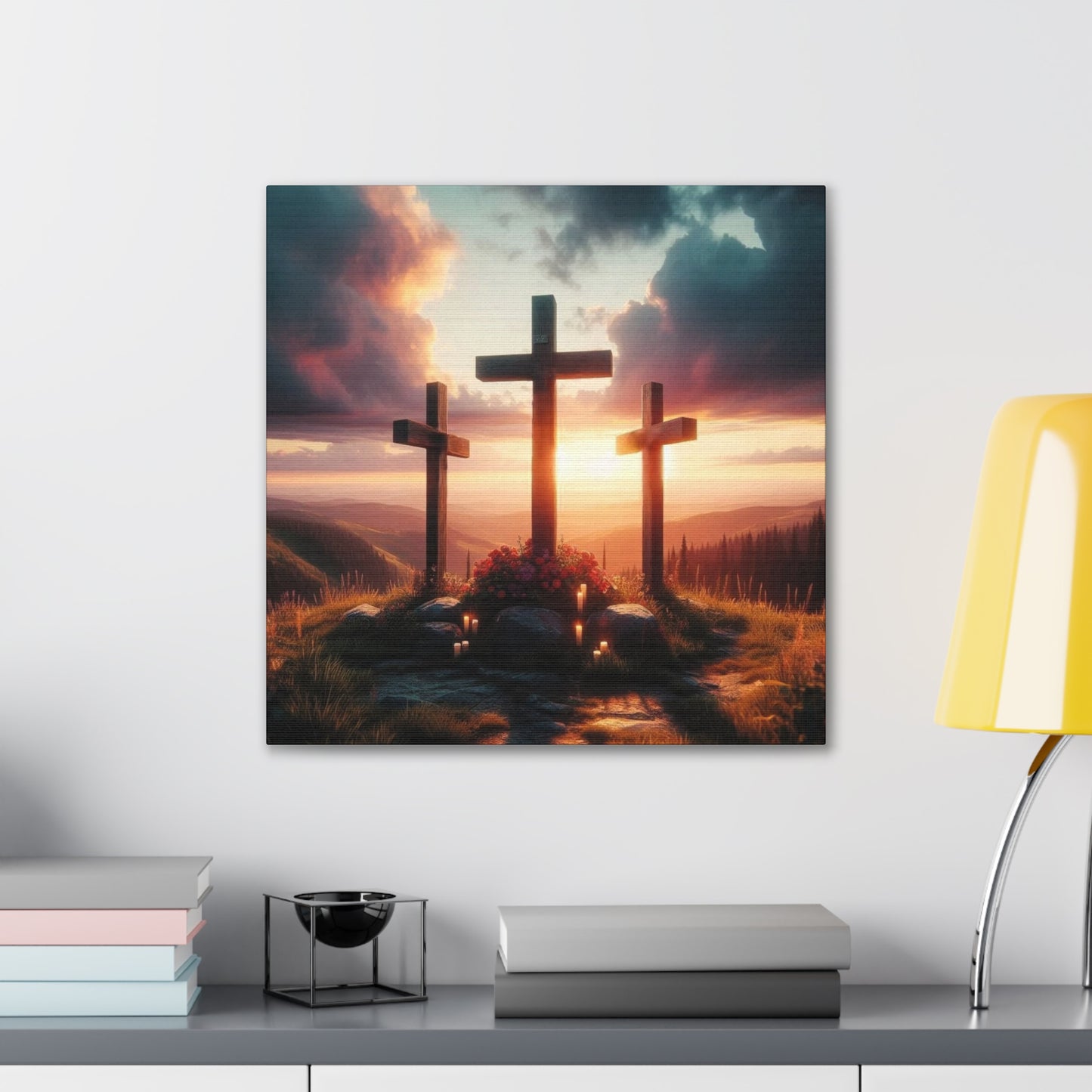 aa-Calvary -  Canvas Stretched, 0.75" - Father's Day - Mother's Day - Easter