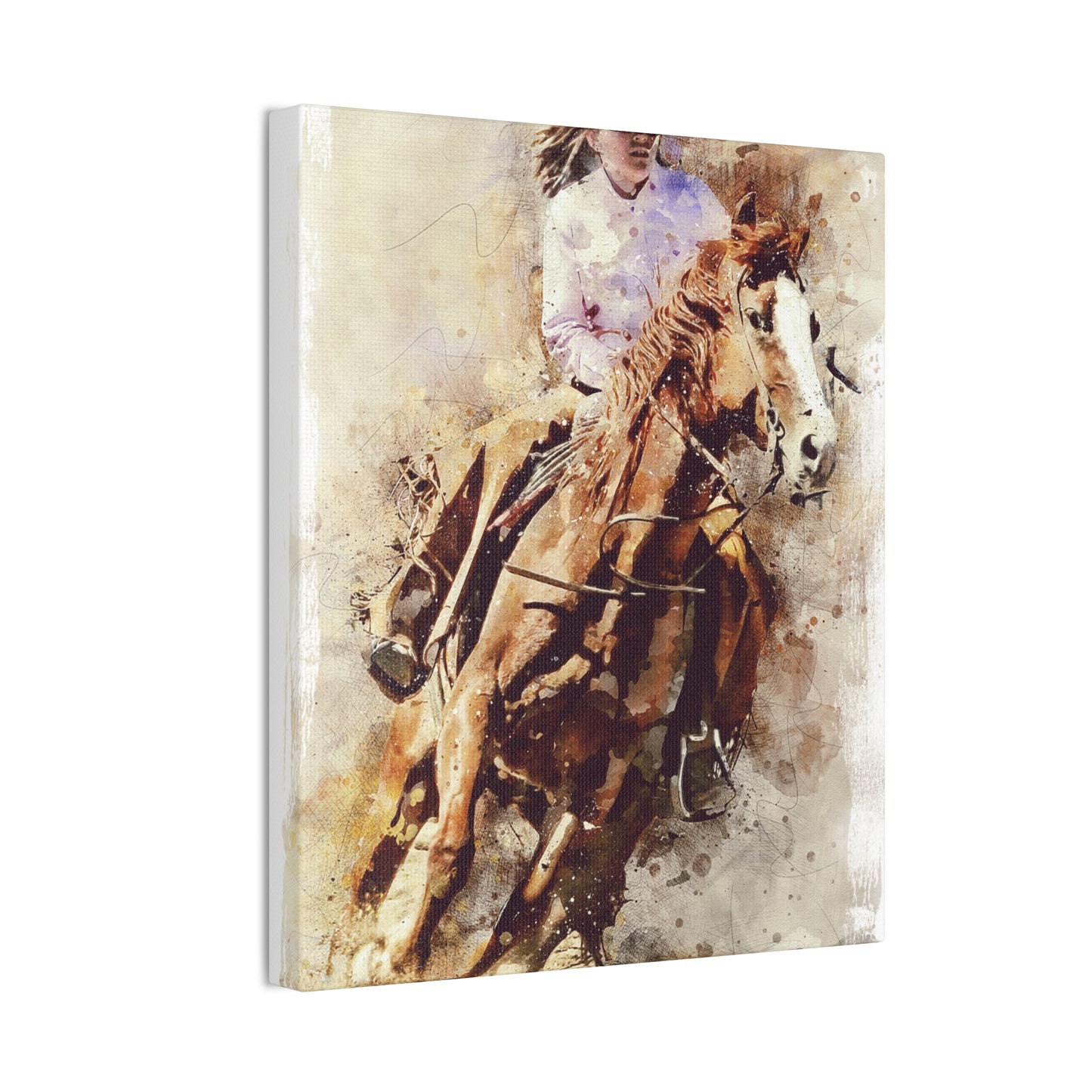 Barrel Racer - Canvas Stretched, 0.75" - Mother's Day