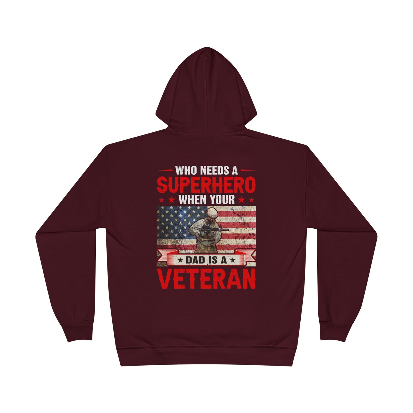 Military - Veteran - Unisex EcoSmart® Pullover Hoodie Sweatshirt