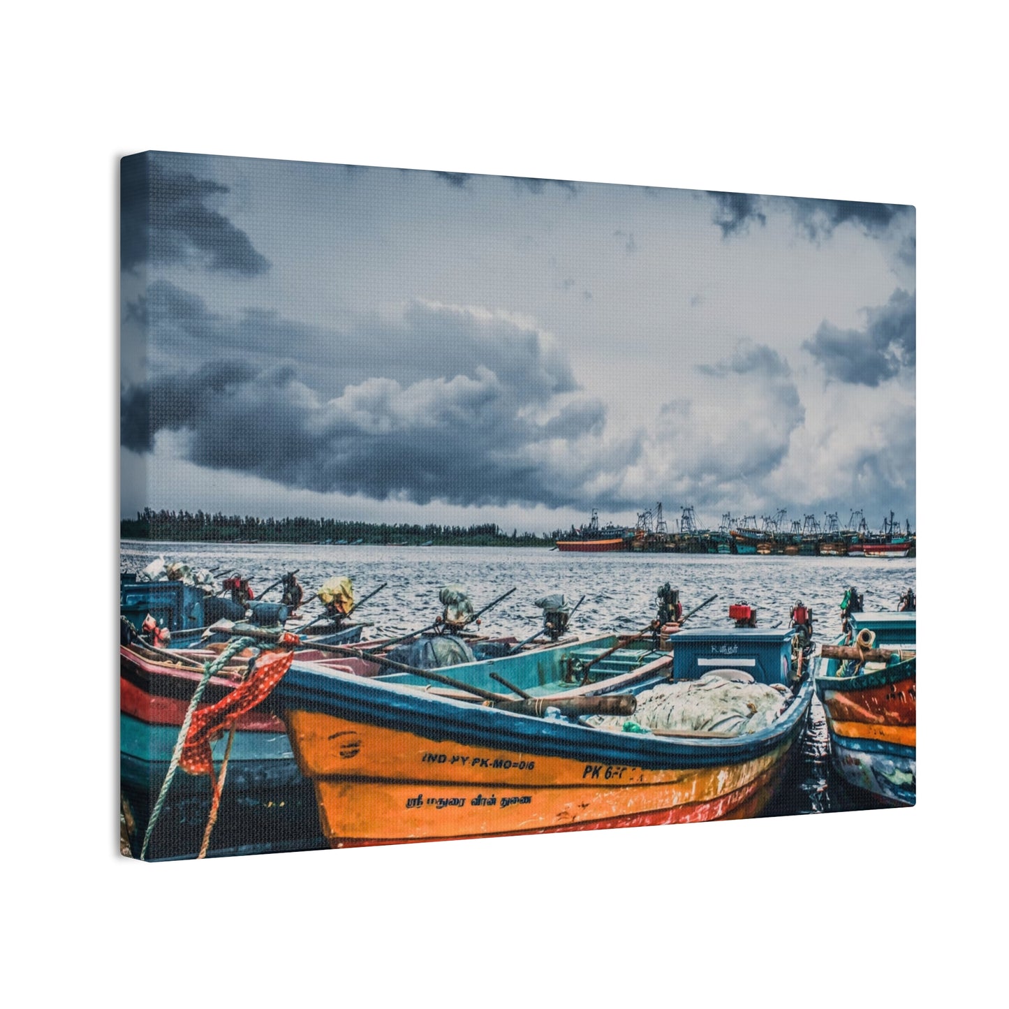 Boats - Canvas Stretched, 0.75"