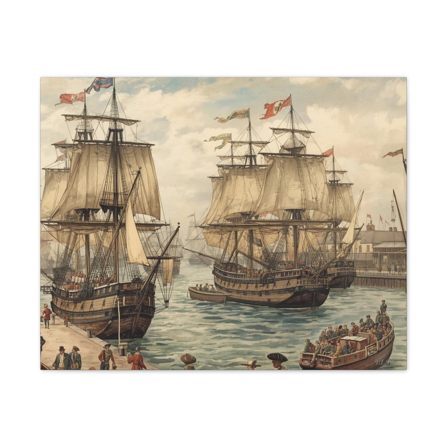 Dockside - Canvas Stretched, 0.75" - 2026 Wall Art - Scenes